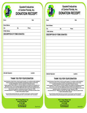 editable donation receipt goodwill fillable printable