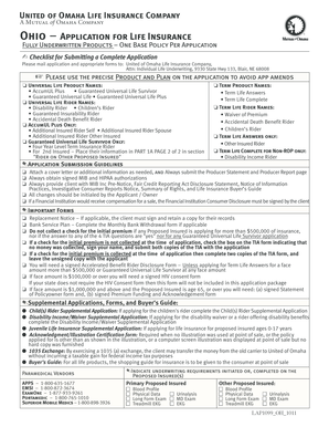 Ohio Life Insurance Application