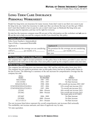 Long-Term Care Insurance Application