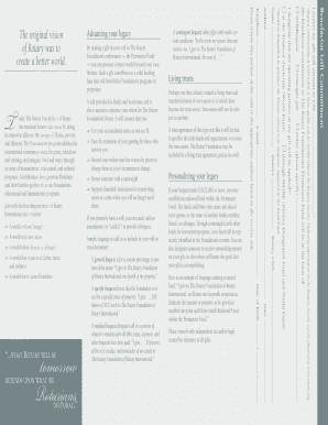 Rotary Foundation Bequest Form