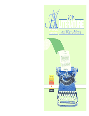 A.A.W.S. Literature Order Form