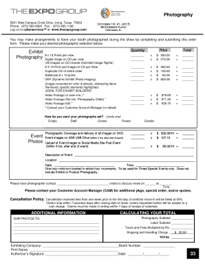 Exhibit Quantity Price Photography - The Expo Group