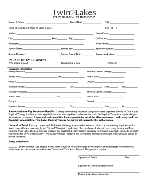 Patient Information and Consent Form