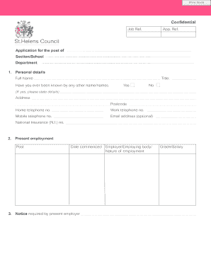 Job Application Form