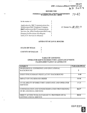 JDR's Arkansas affidavit 72000 933 AM