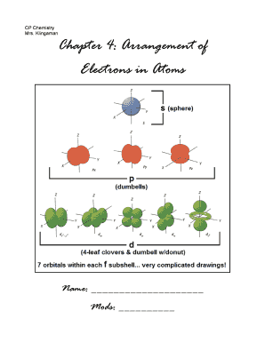 Chapter 4 Reading Guide: Arrangement of Electrons in Atoms