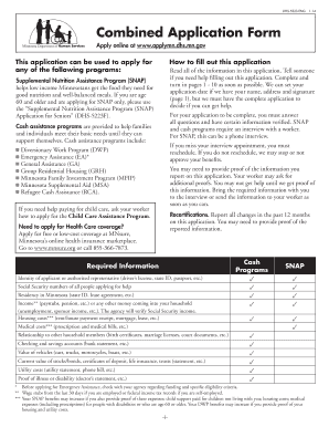 Minnesota Combined Application Form