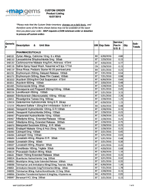 Custom Order Form