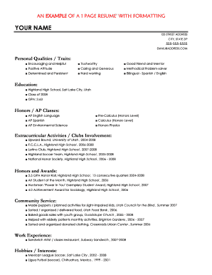 Resume Template