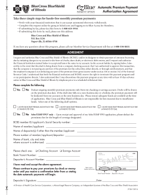 Automatic Premium Payment Authorization Agreement