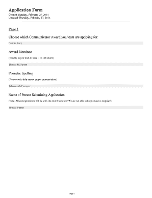 Form preview