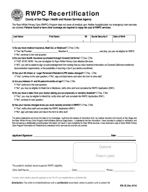 RWPC Recertification Form