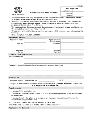 Conservation Area Consent Application