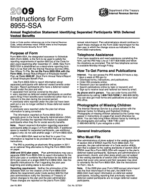 Instructions for Form 8955-SSA