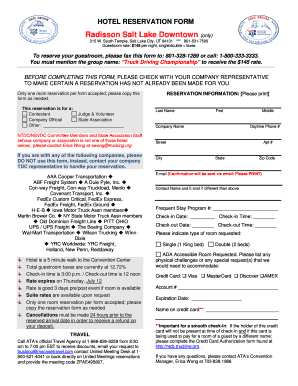 Hotel Reservation Form