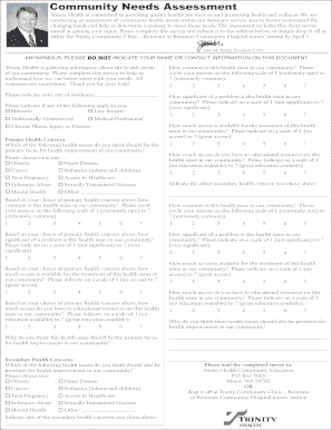 Community Health Needs Assessment Survey