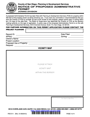 Notice of Proposed Administrative Permit