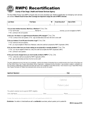 RWPC Recertification Form