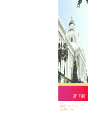 California Code of Regulations Order Form