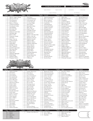 Magic: The Gathering Deck Registration Form