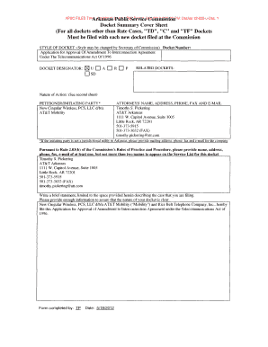 Fire watch log sheets - For all dockets other than Rate Cases quotTDquot quotcampqu - Arkansas Public bb