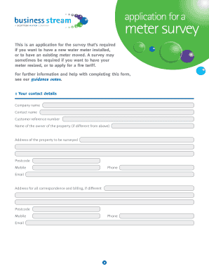 Water Meter Survey Application