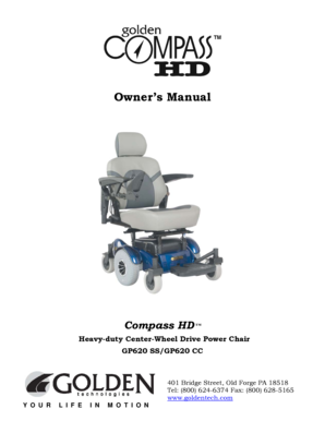 Compass HD Power Chair Owner's Manual