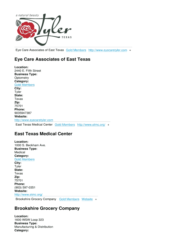 Fillable Online tedc Eye Care Associates of East Texas tedc Fax Email Print pdfFiller