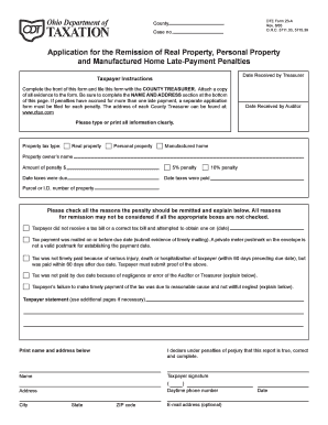Ohio DTE Form 23-A