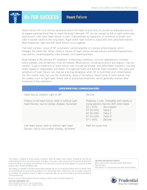 Heart Failure Underwriting Form