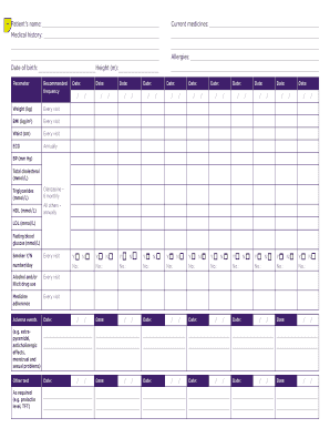 Antipsychotic Monitoring Form