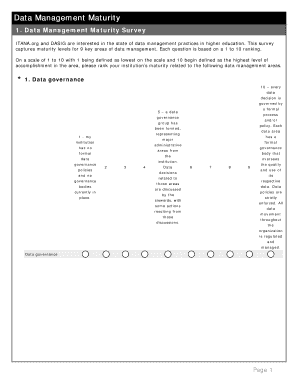 Data Management Maturity Survey