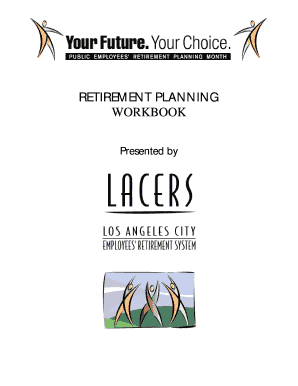 RETIREMENT PLANNING WORKBOOK - LACERS - lacers