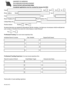 FACT SHEET FOR FACULTY