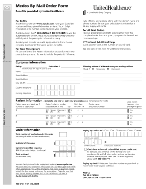 Medco By Mail Order Form