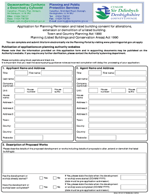 UK Planning Permission Application for Listed Buildings