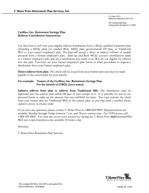 CarMax Retirement Plan Rollover Contribution Form