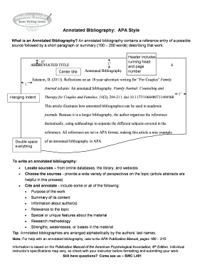 How to write an annotated bibliography picture
