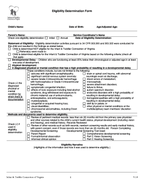 Eligibility Determination Form