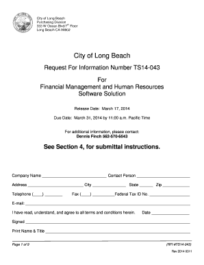 City of long beach rfp template - Rackcdncom