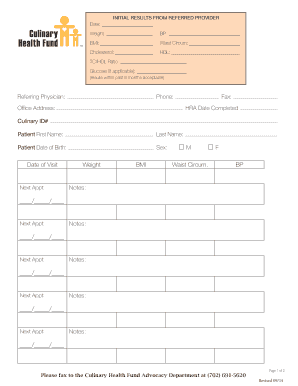Health Risk Assessment Form