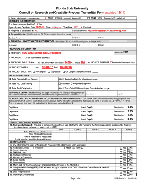 Hard copy proposal - Proposal Transmittal Form