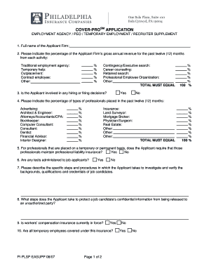 Cover-Prosm Application for Employment Agencies