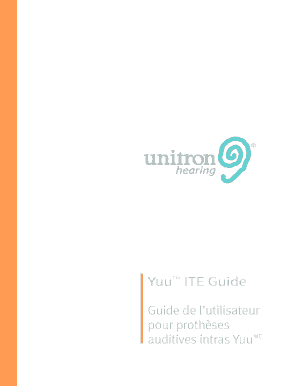 Yuu ITE Hearing Instruments User Guide