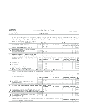 Schedule 1 Form 8849