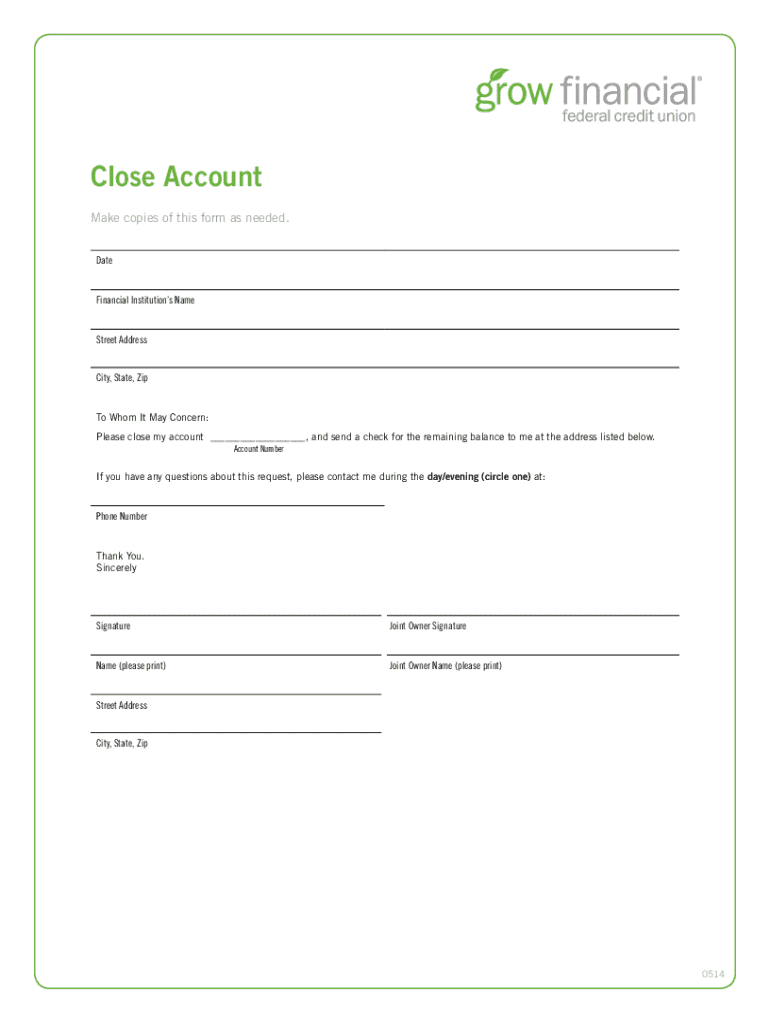 Grow Checking Account Free Switch Kit - growfinancial Preview on Page 1