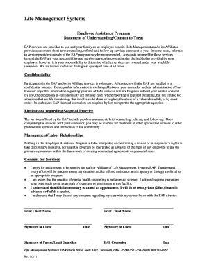 Employee Assistance Program Consent Form