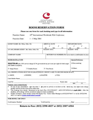 Room Reservation Form