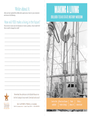 Bullock Museum Activity Worksheet