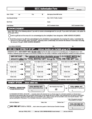 SECC Authorization Form
